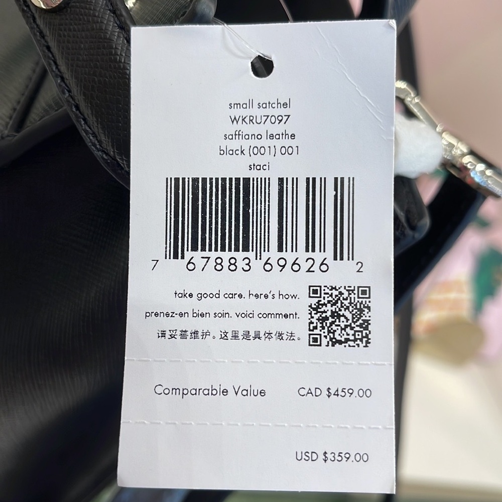 Kate Spade staci small satchel black NWT - Picture 13 of 16